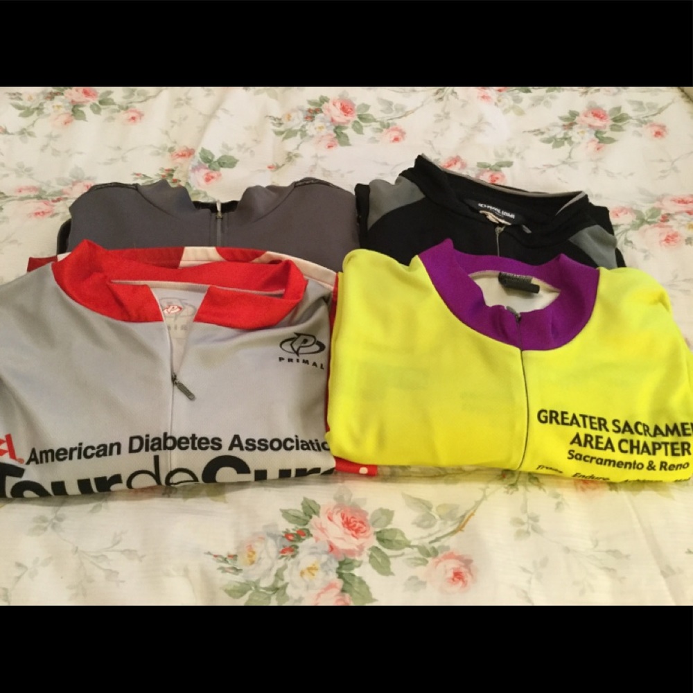 CYCLING JERSEYS LOT OF 4